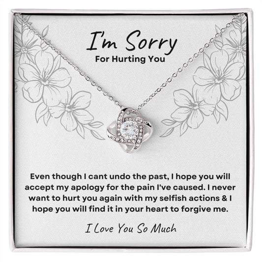 I'm Sorry| For Hurting You - Love Knot Necklace